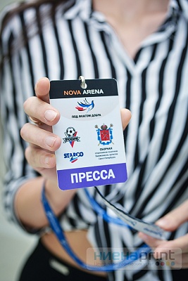 Бэйдж пресс-карта Nova Arena