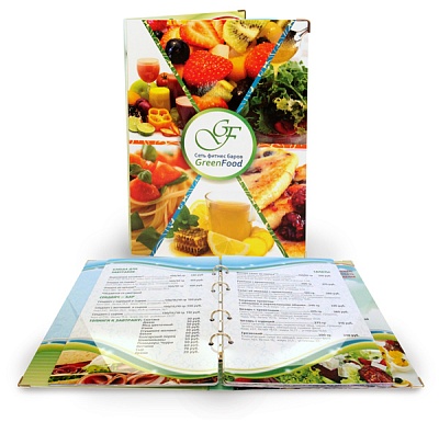 Папки-Меню пластиковые Green Food