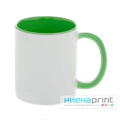 Кружка цветная для печати Плюс