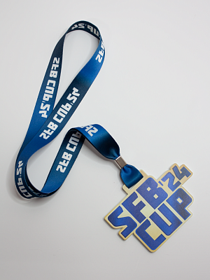 Медаль SFB-CUP из акрила на ленте