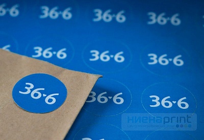 Наклейки реклама аптек 36.6